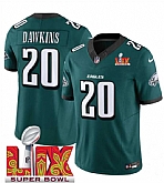 Men & Women & Youth Philadelphia Eagles #20 Brian Dawkins Green 2025 Super Bowl LIX Patch New F.U.S.E. Vapor Limited Stitched Jersey,baseball caps,new era cap wholesale,wholesale hats